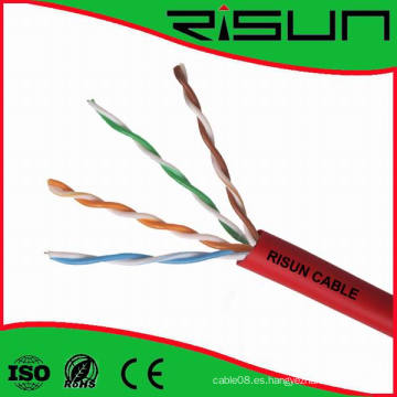 Cable de red Cat5e U / UTP Solid Cm / Cmr Cable